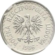 1 Zloty 1986 MW  