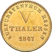 5 táleros 1847   