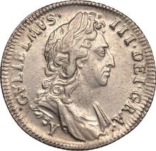 Shilling 1696 Y   "First laureated bust"