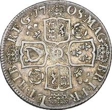 Shilling 1708    "Second draped bust"