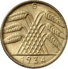 10 Reichspfennig 1934 G  