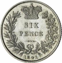 Sixpence 1841   