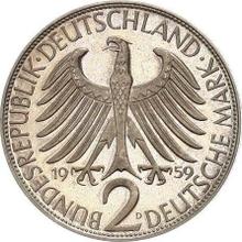 2 марки 1959 D   "Планк"