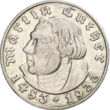 5 Reichsmark 1933 G   "Martin Luther"