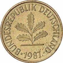 5 Pfennig 1987 F  