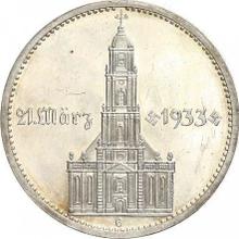 5 Reichsmark 1934 G   "Garrison Church (with date)"