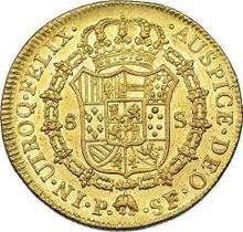 8 Escudos 1780 P SF 