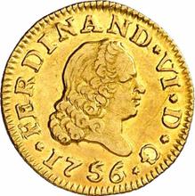 1/2 Escudo 1756 S PJ 