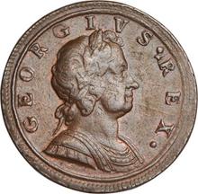 Halfpenny 1722    "Second laureate bust"