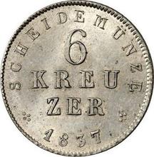 6 Kreuzer 1837   