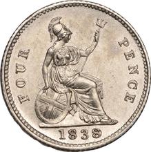 Fourpence (Groat) 1838   