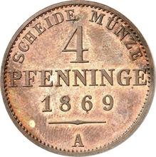 4 Pfennige 1869 A  