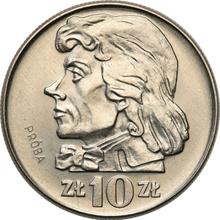 10 Zlotych 1966 MW   "Tadeusz Kościuszko" (Probe)