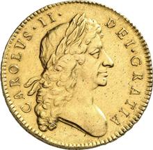 Five guineas 1681    "Second laureate bust"