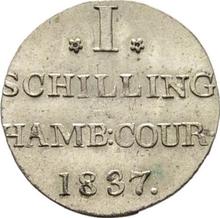 Shilling 1837  H.S.K. 