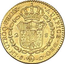 2 Escudos 1788 S C 
