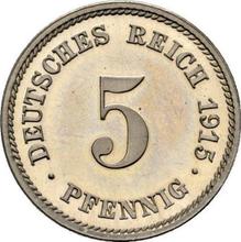5 Pfennig 1915 E  