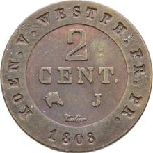 2 Centimes 1808 J  