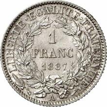1 frank 1887 A  