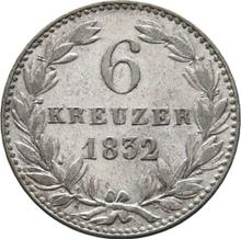 6 крейцеров 1832   