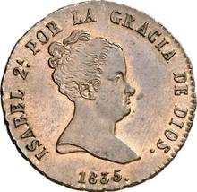 8 Maravedís 1835 J   "Denomination on reverse"