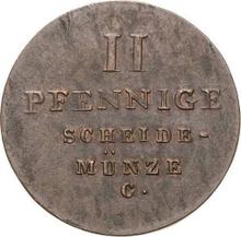 2 fenigi 1833 C  