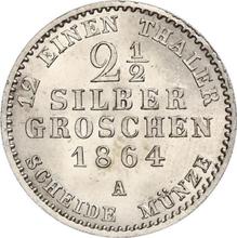 2-1/2 Silber Groschen 1864 A  