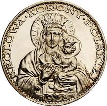 5 Zlotych 1928    "Black Madonna of Czestochowa" (Pattern)