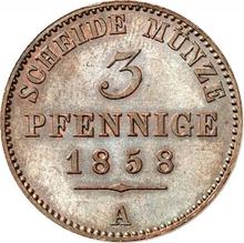 3 Pfennige 1858 A  
