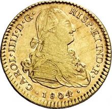 2 Escudos 1804 Mo TH 