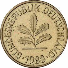 5 Pfennig 1988 D  