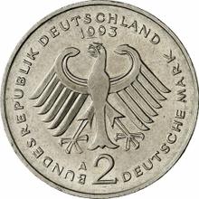 2 марки 1993 A   "Людвиг Эрхард"