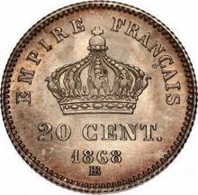 20 Centimes 1868 BB  