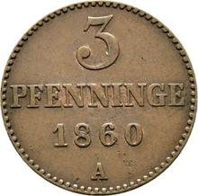 3 Pfennig 1860 A  
