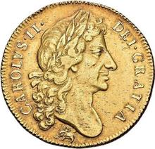 Two guinea 1678    "Second laureate bust"