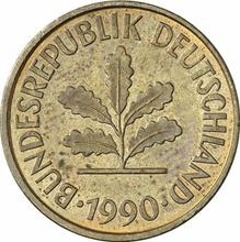 5 Pfennig 1990 F  