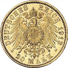 20 Mark 1913 E   "Saxony"