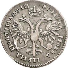 Poltina ҂АΨИI (1718)   OK-L "Portrait in lats"