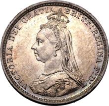 Threepence 1887    "Jubilee Head"