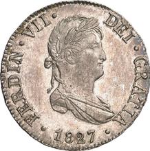 2 Reales 1827 S JB 