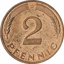 2 Pfennig 1990 D  