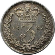 Threepence 1887   