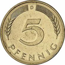 5 Pfennig 1982 D  