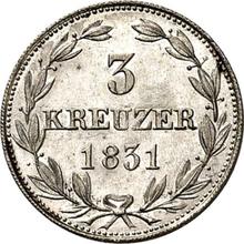 3 Kreuzer 1831   
