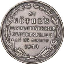 2 Gulden 1849    "100 years since the birth of Goethe"