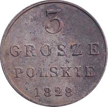 3 Grosze 1828  FH 