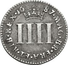 Fourpence (Groat) 1687   