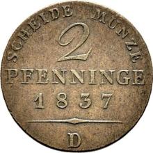 2 Pfennig 1837 D  