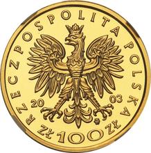 100 Zlotych 2003 MW  ET "Stanislaw I Leszczynski"