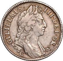 Shilling 1696 C   "First laureated bust"